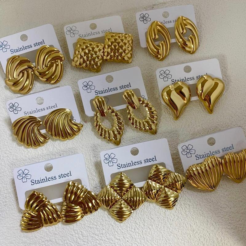 Minimalist Stainless Steel Jewelry Earrings