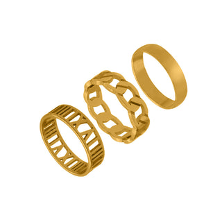 Stainless Steel Suit Couple Ring Jewelry