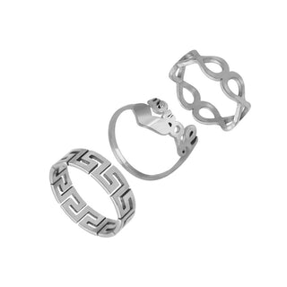 Stainless Steel Suit Couple Ring Jewelry