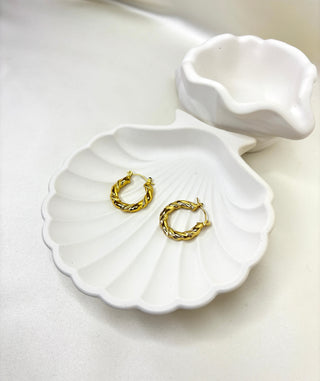 The Golden Twist Hoops
