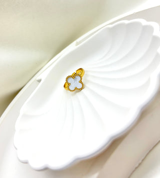 Ivory Clover Adjustable Ring