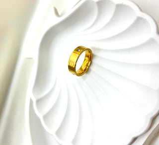 Luxe Radiance Gold Band Ring