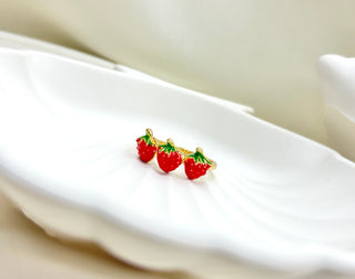 Triple Scoop Strawberry Anti-Tarnish Ring