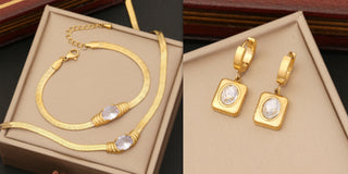 Jewelry Personalized Stainless Steel Necklace Set