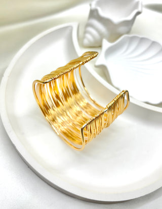 The Golden Strata Cuff