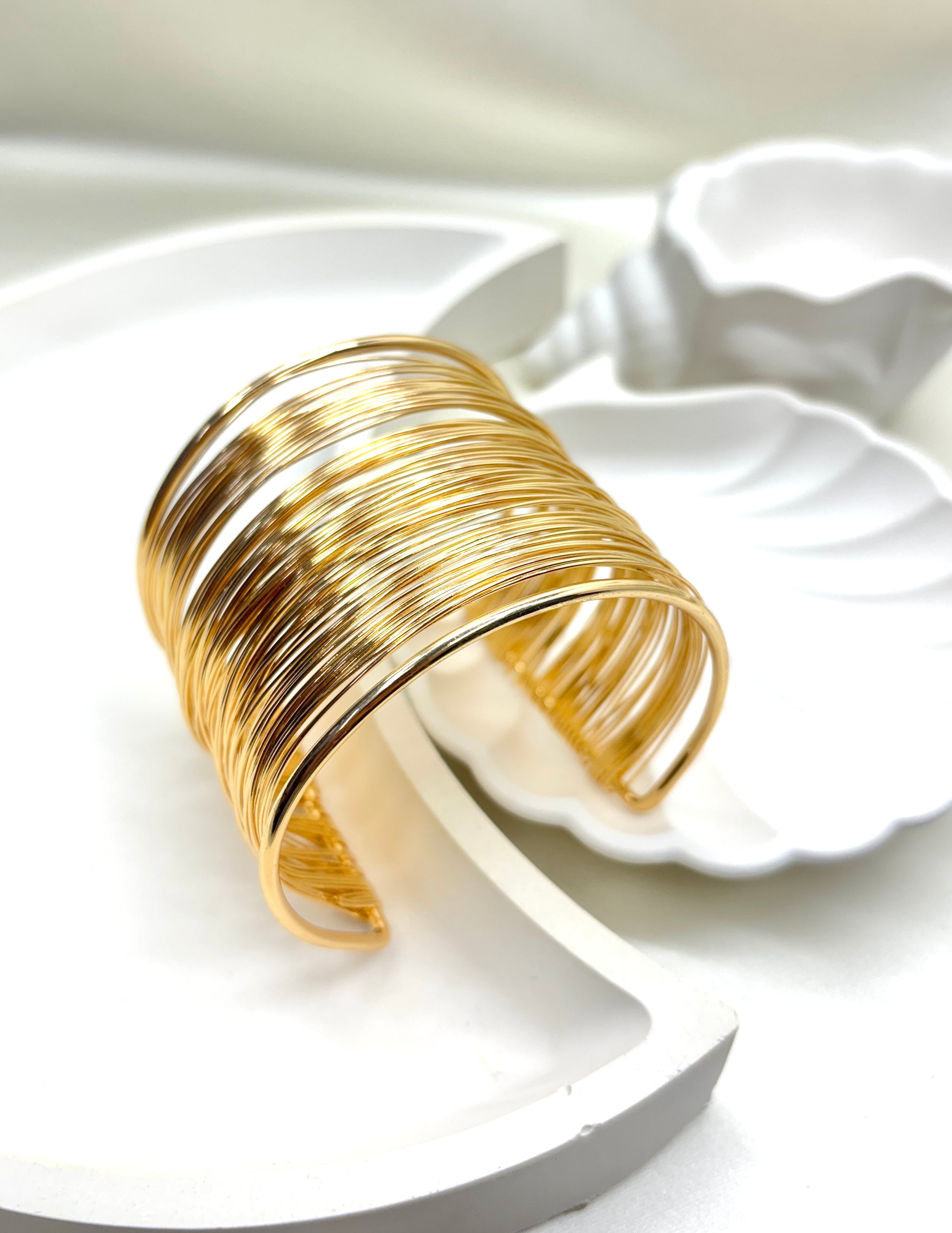 The Golden Strata Cuff