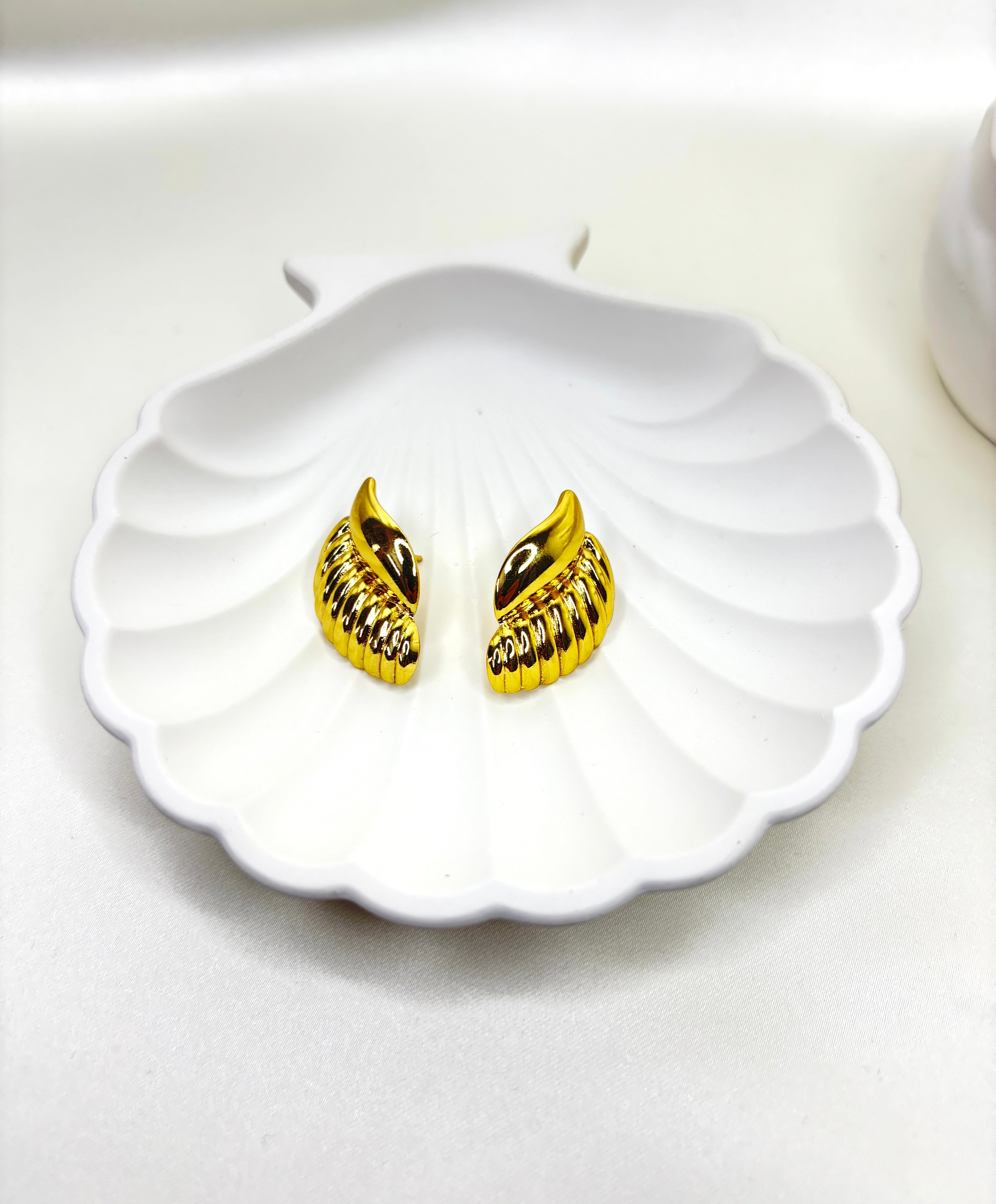 The Gilded Shell Studs