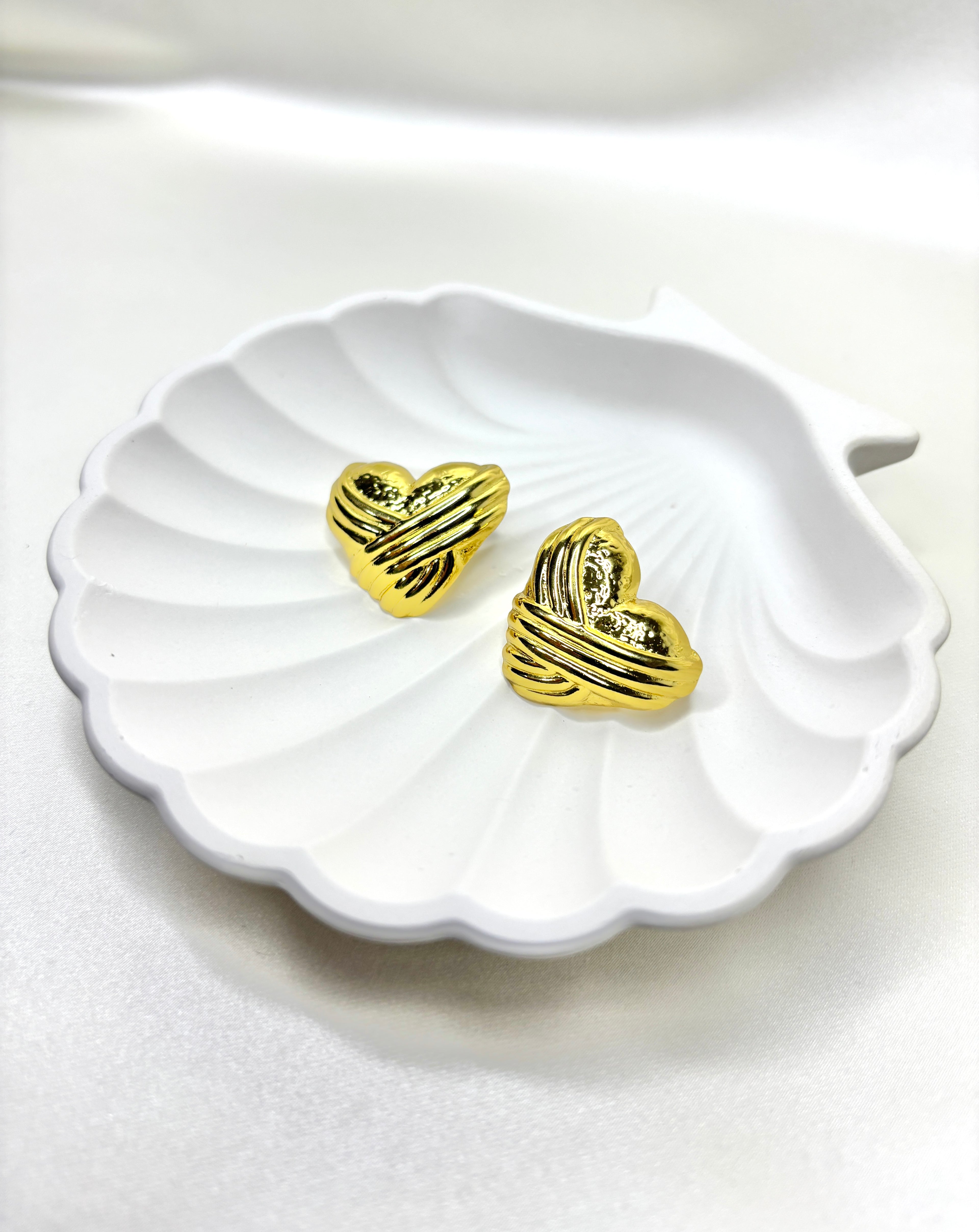 The Woven Heart Studs