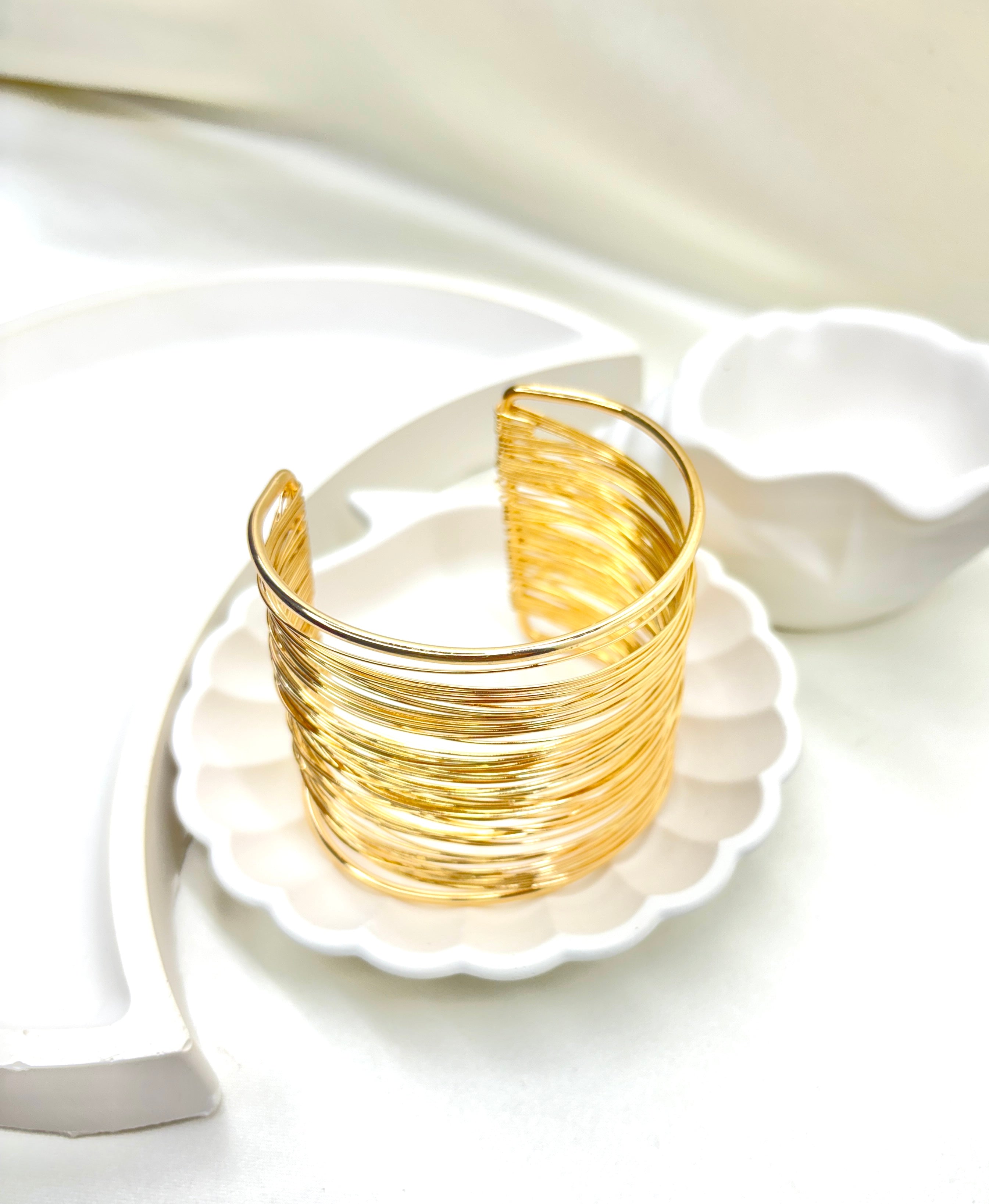 The Golden Strata Cuff