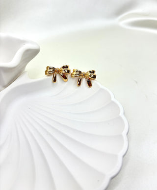 The Taffeta Bow Studs