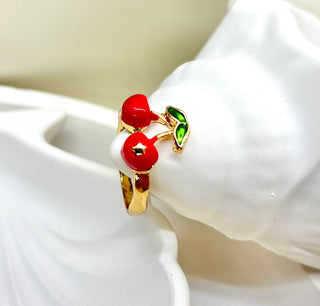 The Double Cherry "Sweetheart" Ring