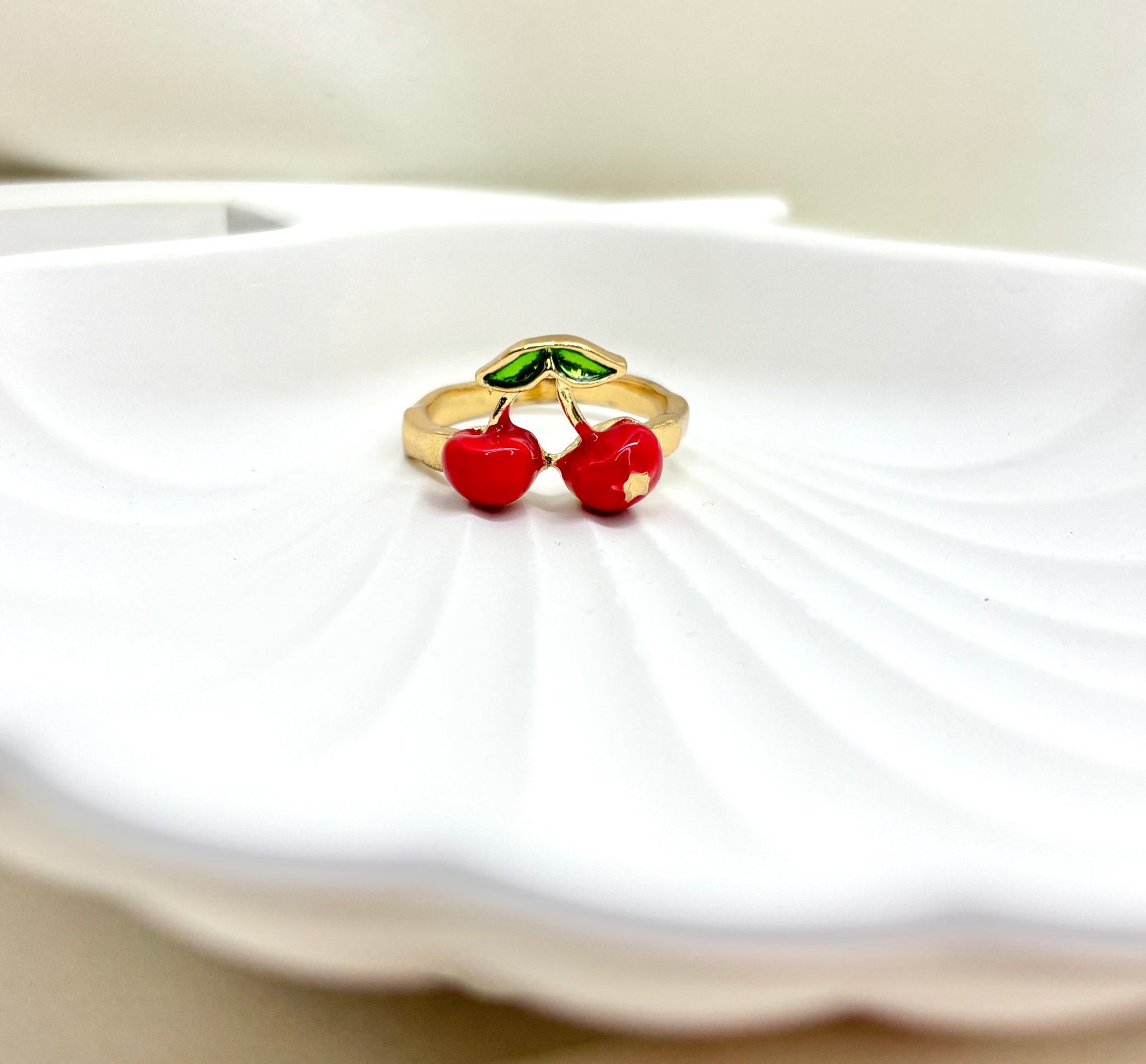 The Double Cherry "Sweetheart" Ring