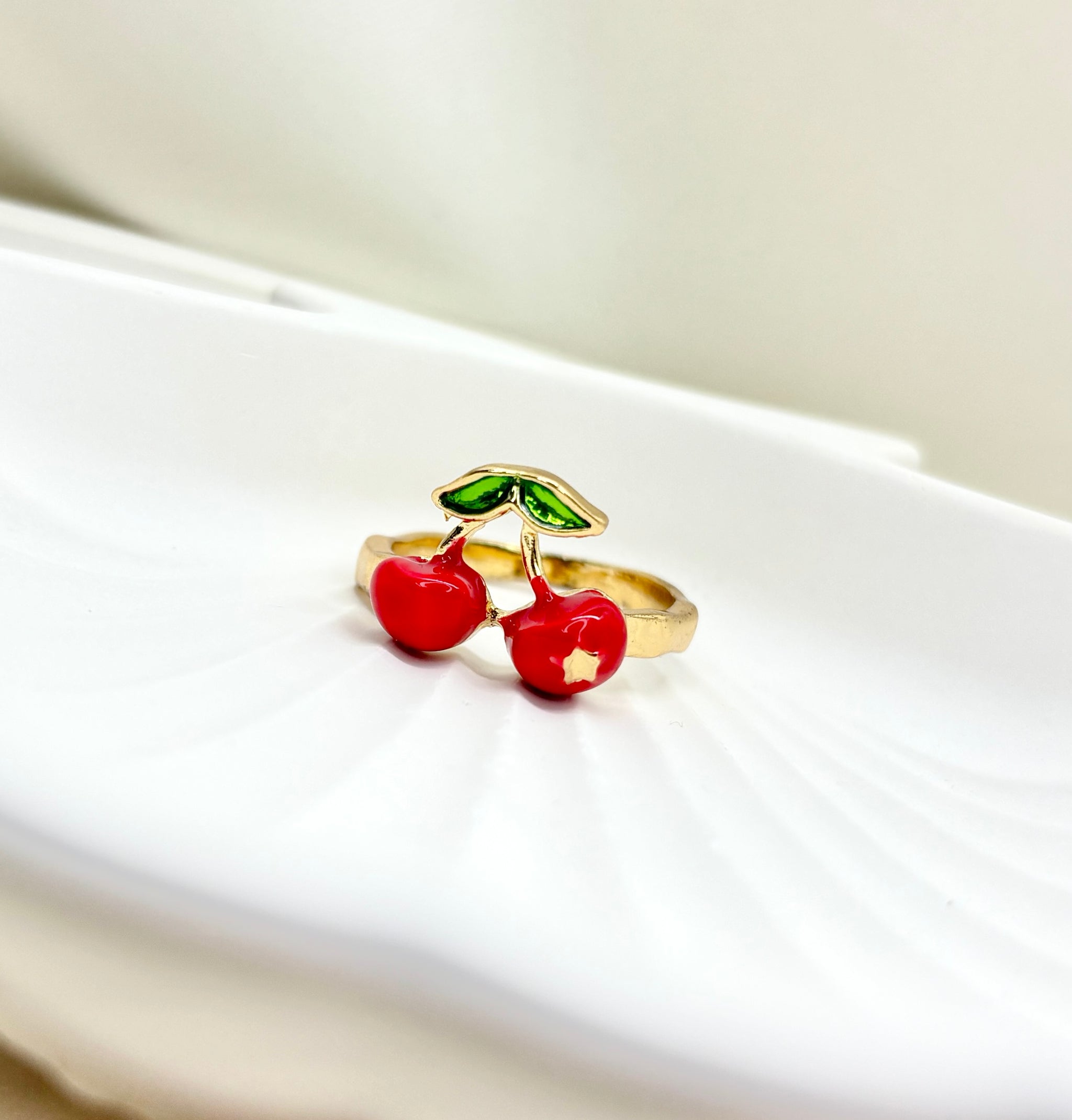 The Double Cherry "Sweetheart" Ring