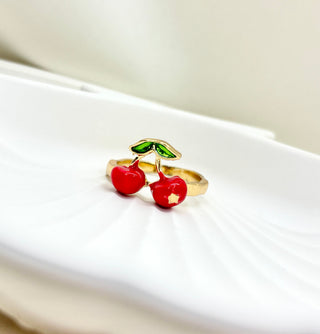 The Double Cherry "Sweetheart" Ring